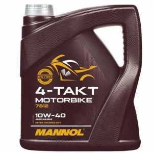 روغن موتور سیکلت تمام سنتتیک مانول مدل SP 10W-40 حجم 4 لیتز