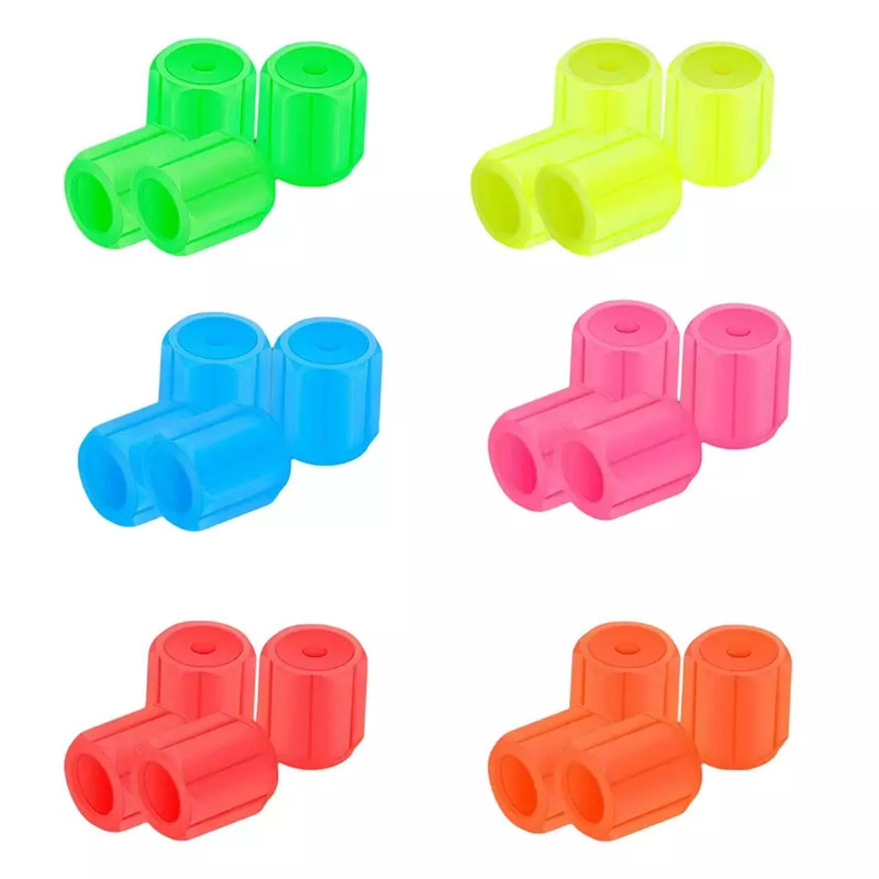 چراغ سر والف لاستیک مدل بدون باتری کد POLYGONAL بسته 2 عددی