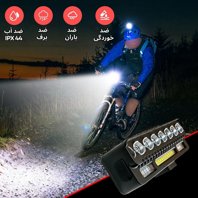 چراغ جلوی دوچرخه لومیکس مدل LX-1500