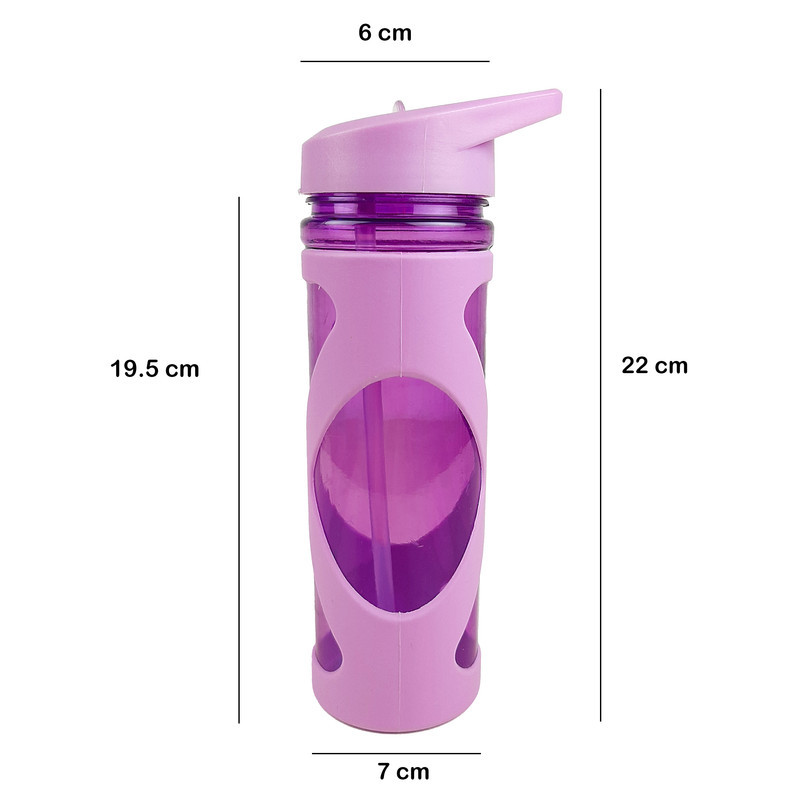 قمقمه دوچرخه مدل روکش دار کد 01B گنجایش 0.5 لیتر
