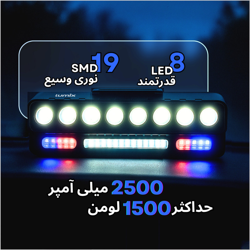 چراغ جلوی دوچرخه لومیکس مدل LX-1500
